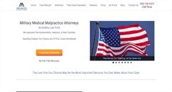 Desktop Screenshot of militarymedicalmalpractice.net