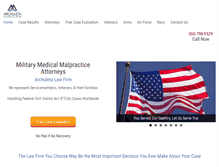 Tablet Screenshot of militarymedicalmalpractice.net